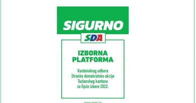 KO SDA TK: Izborna platforma za Opće izbore 2022.